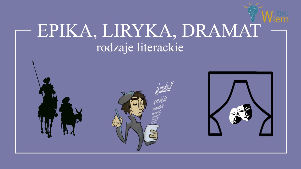 Epika, liryka, dramat - powtórka z rodzajów literackich